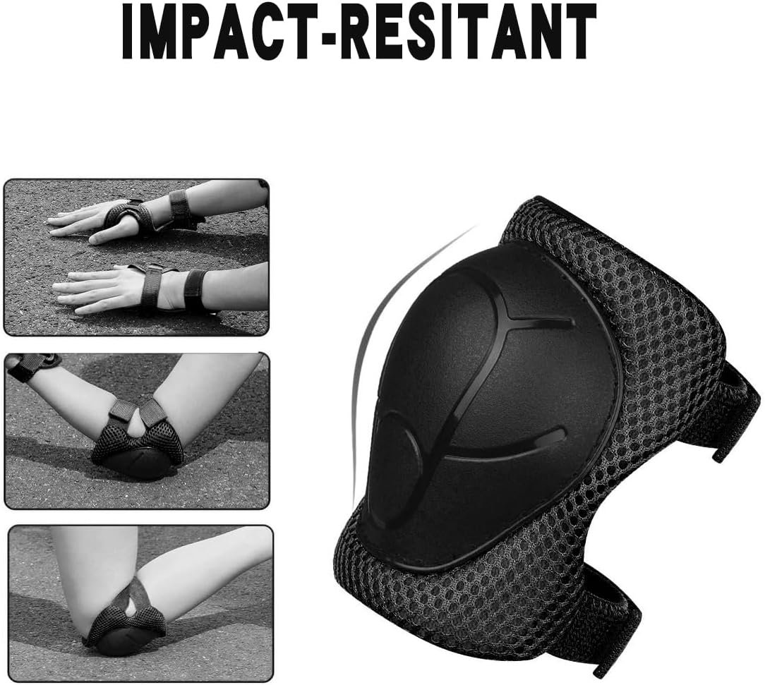 Knee Pads for Kids, Knee Pads and Elbow Pads Set Toddler 3-10 Years Protective Gear Set for Girls Boys with Wrist Guards for Skating Cycling Bike Rollerblading Scooter - Image 2