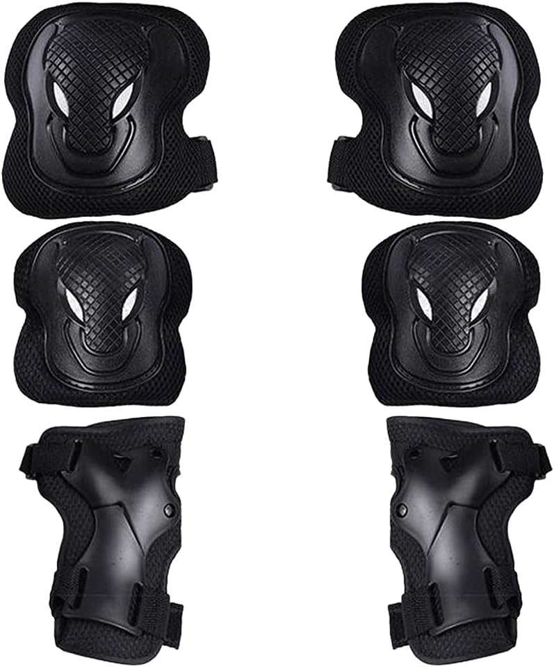 6 Pcs Adult Knee Elbow Wrist Protective Gear Set for Women/Men - Pads and Guards for Scooter, Skateboard, Bicycle, Inline Skating