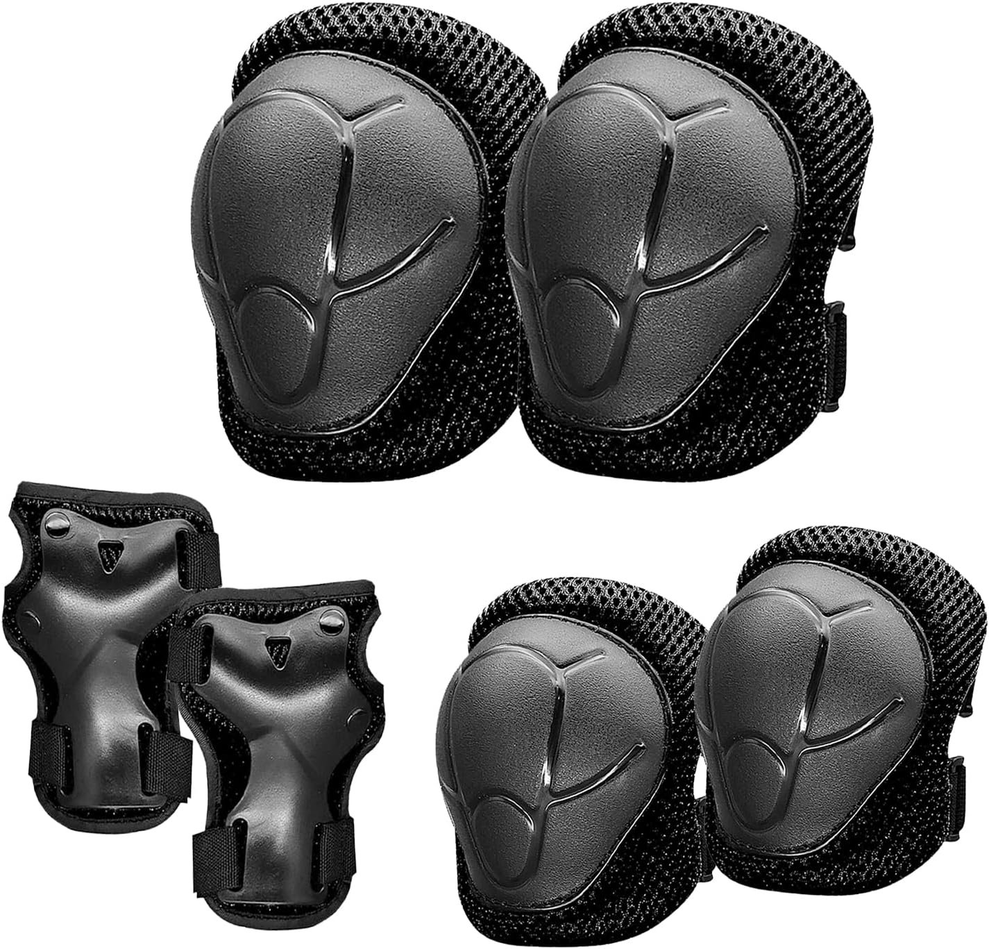 Knee Pads for Kids, Knee Pads and Elbow Pads Set Toddler 3-10 Years Protective Gear Set for Girls Boys with Wrist Guards for Skating Cycling Bike Rollerblading Scooter